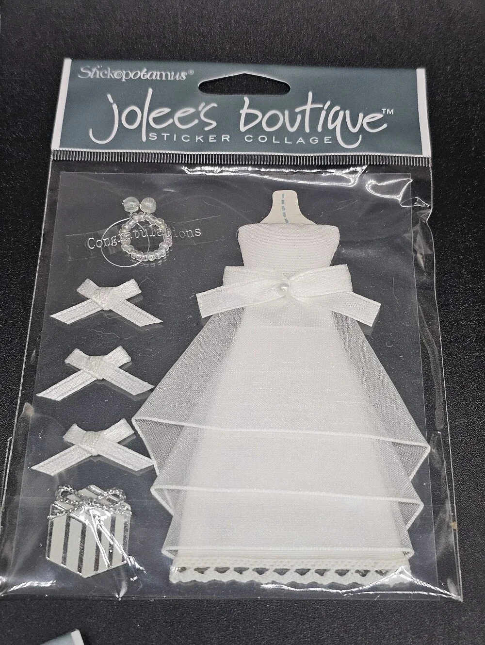 Jolee's Boutique White Wedding and Party Embellishments - Assorted White Accents